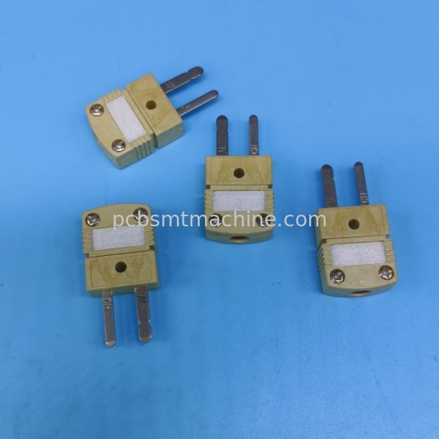HMPW-K-M Plug K-type connector, vloeibare kristallen polymeermateriaal, 29 ~ 260°C (-20 ~ 500°F)