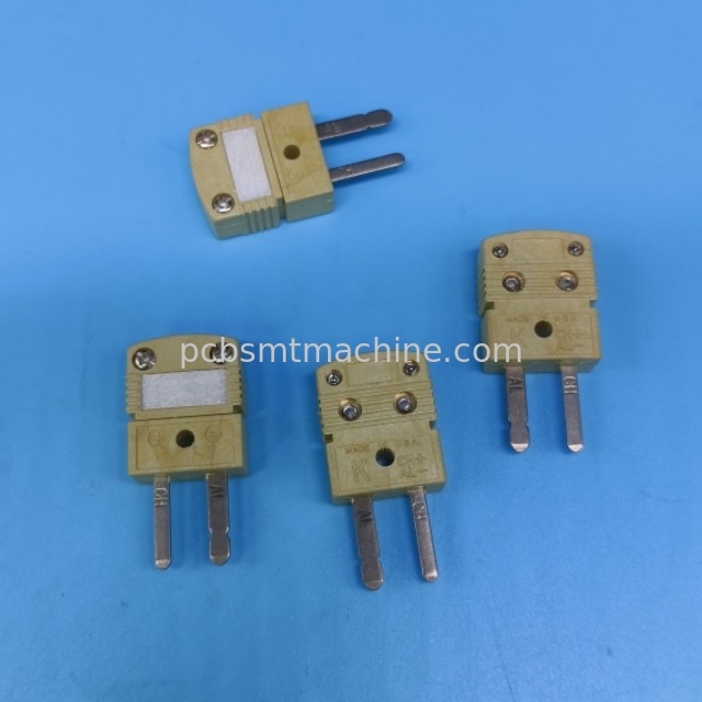 HMPW-K-M Plug K-type connector, vloeibare kristallen polymeermateriaal, 29 ~ 260°C (-20 ~ 500°F)