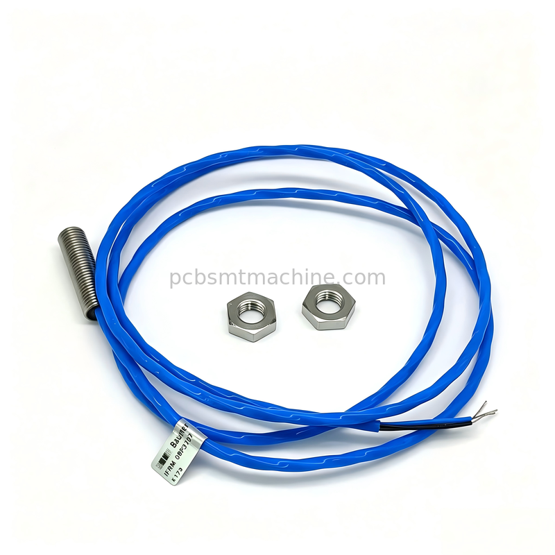 Baumer IFRM08P3707 M8 Flush Mount Inductieve Naderingsschakelaar met PNP NO Uitgang en Roestvrijstalen IP67 Behuizing