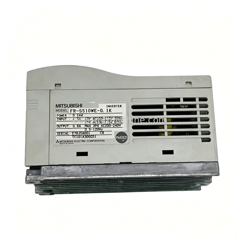 Mitsubishi Electric FR-S510WE-0.1K 0,1 kW enkelfasige VFD-omvormer met RS-485-communicatie voor SMT-machines