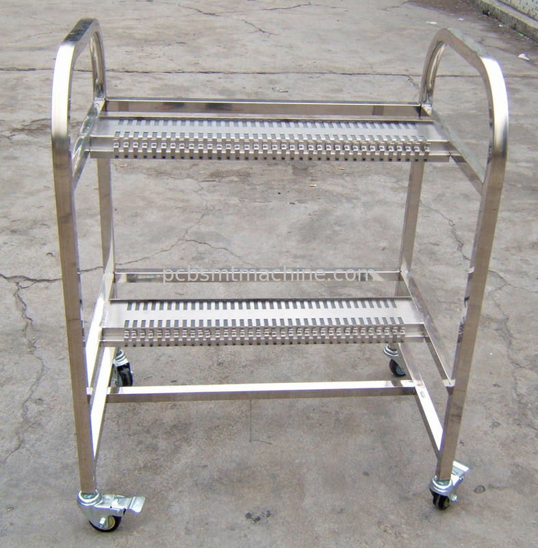 Het duurzame L880*W600*H1000MM-aluminiummateriaal van uitstekende kwaliteit met 2 lagen met 40 groeven elke de Voederkar van FUJI NXT